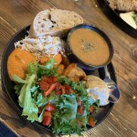 Vegan plate   at Salka Valka in Reykjavik