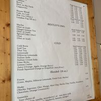 Drinks at Bentley's House of Coffee & Tea in Tucson