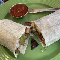 Breakfast burrito  at Bentley's House of Coffee & Tea in Tucson