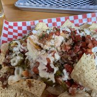 Vegan nachos with “beef" at Bimbos Cantina in Seattle
