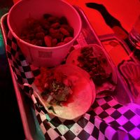 Tacos Beans and rice  at Bimbos Cantina in Seattle