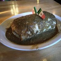 Enormous wet burrito!  at Bimbos Cantina in Seattle