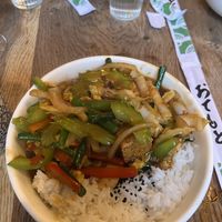 Stir fry   at Wee Buddha in Edinburgh