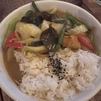 Wee tofu curry   at Wee Buddha in Edinburgh