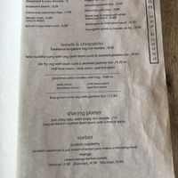 Menu at Wee Buddha in Edinburgh