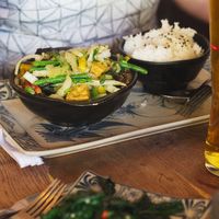 Thai green curry at Wee Buddha in Edinburgh