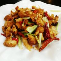 Spicy mushrooms, actually not šį s at Su Shi Restaurant in Xiamen