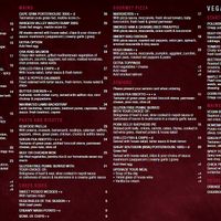 Zagames vegan and gluten free menu at Zagame's in Berwick