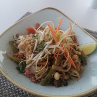 Vegan wok at Mirablau Beach Bar & Restaurant in Mallorca