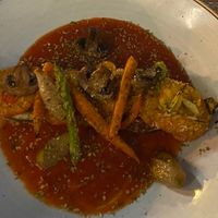 Stuffed courgette  at Mirablau Beach Bar & Restaurant in Mallorca