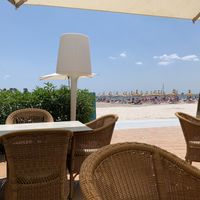 Exterior beach view  at Mirablau Beach Bar & Restaurant in Mallorca