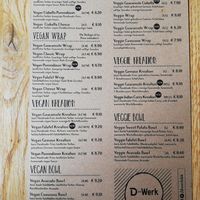 Menü vom 07.06.2021 at D-Werk in Innsbruck