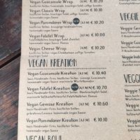 Vegan menu 07/24 at D-Werk in Innsbruck