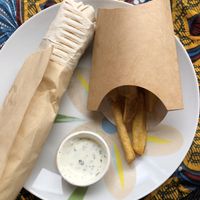 Takeaway vegan guacamole wrap at D-Werk in Innsbruck