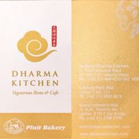 Name card at Dharma Kitchen - Central Park Mall in Jakarta