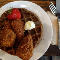 Chicken N Waffles at Timeless Coffee Roasters and Bakery in Berkeley