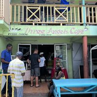 Store front  at Three Angels Cafe in Castries City