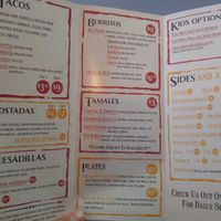 Great menu and prices at Spanglish in Traverse City