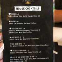 Cocktail menu. we visited during lunch from work so we did not try their cocktails. Even at lunchtime their music was on way too loud. at The Taphouse at Nye Creek in Newport