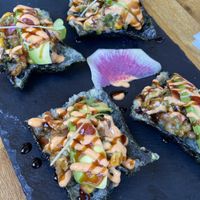 Vegan sushi "taco” at Oh Baby Sushi in Redwood City