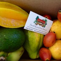 Fresh fruit we bought at The South Kona Fruit Stand in Captain Cook