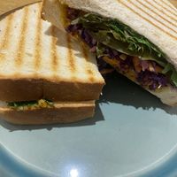 Falafel smash at Kings Coffee and Books in Dumfries