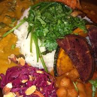 Vegan pumpkin curry here is so good!! at Vongo & Anchor in Chatan
