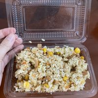 Fried rice with mock meat (25 NT) at Xiǎo LiúQiú Hǎo Lǐ SùShí Fāng 小琉球好禮素食坊 in Xiaoliuqiu