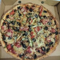 Aztec with vegan cheese  at Pizza Max in West Melbourne