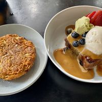 Brioche French Toast + Hash Brown (The perfect combo!) at Grown in West End
