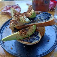Avacado toast, homemade Vegemite at Grown in West End