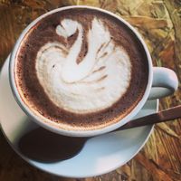 Soy hot chocolate  at Grown in West End