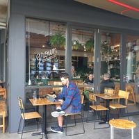 Outside of cafe at Grown in West End