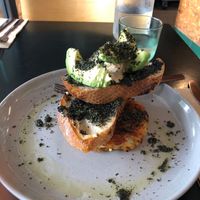 Smashed Avo with a hashbrown at Grown in West End