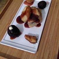 Warm starter tempura at Men Impossible in Amsterdam