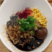 Ramen with extra noodles (too much for me) at Men Impossible in Amsterdam