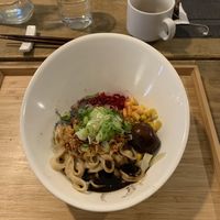 Black burnt garlic ramen   at Men Impossible in Amsterdam