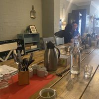 communal table   at Men Impossible in Amsterdam