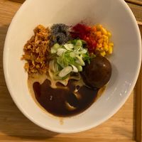 Black garlic ramen  at Men Impossible in Amsterdam