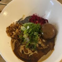 Burnt black garlic  at Men Impossible in Amsterdam