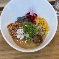 Extra garlic ramen at Men Impossible in Amsterdam