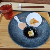 Cold starter. The sesame tofu was the best at Men Impossible in Amsterdam