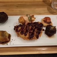 Warm starters from the katsu course at Men Impossible in Amsterdam