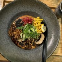 Main course (4th) Ramen option (black burnt garlic flavor option)  at Men Impossible in Amsterdam