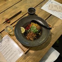 Black burnt garlicc  at Men Impossible in Amsterdam