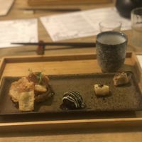 Perfect with sake pairing  at Men Impossible in Amsterdam