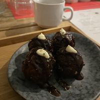 Vegan takoyaki  at Men Impossible in Amsterdam