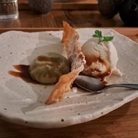 Ice-cream 🍨 🍦 from tofu if I remember correctly 
A wonder🤩 at Men Impossible in Amsterdam