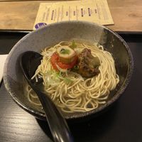 Shio ramen from the collab menu: very flavoursome broth and toppings at Men Impossible in Amsterdam