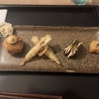 Mochi, tempura, okonomiyaki, croquette  at Men Impossible in Amsterdam